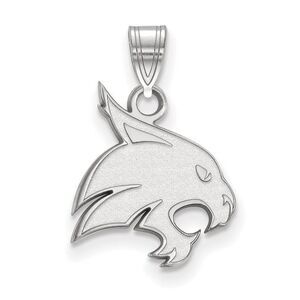 14k White Gold Texas State Medium Pendant